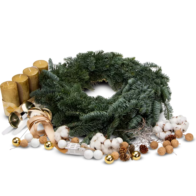 DIY advent wreath kit for home crafting